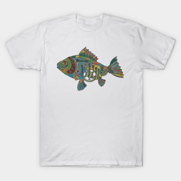 The ColorFish: Gears and Gills T-Shirt by cannibaljp